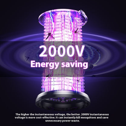 2in1 Mosquito Killer Lamp Electric Fly Catcher USB Rechargeable Electric Mosquito Swatter Electric Fly Trap With Night Light S0S Emergency Light Mosquito Killer Terrace Camping