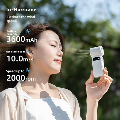 Small Hurricane Turbine Electric Fan Portable Fan High Speed Small Handheld Fan