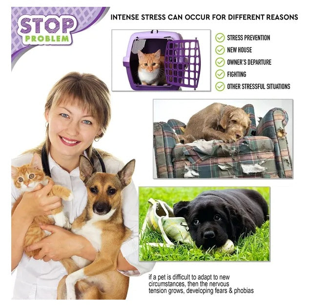 Cat Calming Diffuser & Pet Anti Anxiety Products Feline Calm Pheromones Plug In