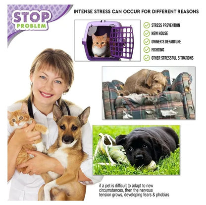 Cat Calming Diffuser & Pet Anti Anxiety Products Feline Calm Pheromones Plug In