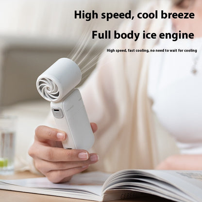 Small Hurricane Turbine Electric Fan Portable Fan High Speed Small Handheld Fan